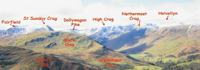 Helvellyn Range from above Patterdale. Photo © Rob Shephard 2008
